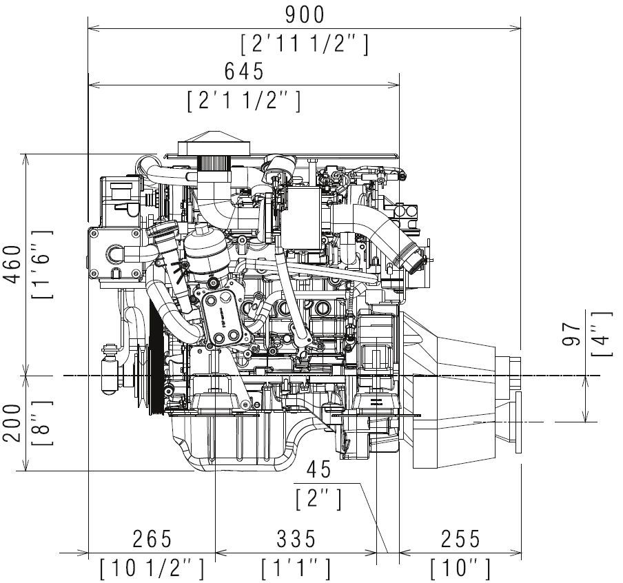FNM 13HPE motor Technodrive TM 345 váltóval FNM 13HPE motor Technodrive TM 345 váltóval